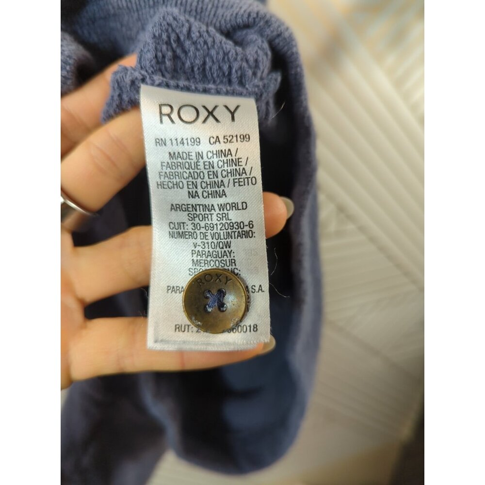 Roxy GIRL'S Blue Romper Sleeveless Pockets Textured Size 14 - Picture 6 of 8